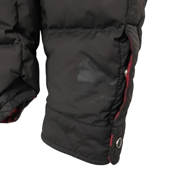 WOOLRICH Reversible Puffer Jacket Men S Buffalo Checked Goose Down Feathers Snap - Picture 15 of 16